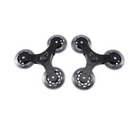 Tskcvy 2 Unids/Set Negro Carrito de la Compra Rueda de Carretilla de Carro de Equipaje Maleta Rodillo Rueda de Repuesto Polea Rodillo Deslizante Accesorios de la Rueda