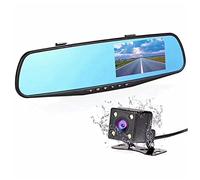 Tskcvy 4.3 Pulgadas Car Dash CAM Driving Recorder HD 1080P Cycle Mirror Dvr Dash CAM Dual Lens Video Recorder Car DVR Dash Camera