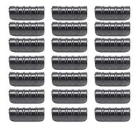 Tskcvy 50 Piezas Tubo de Tubo de de PelíCula de PláStico de Invernadero Negro y Clip de PelíCula Kit de Conector de Abrazadera Herramienta de JardíN 20Mm