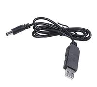 Tskcvy 5V una DC 12V 2.1Mm X 5.5Mm MóDulo Convertidor DC Barril Conector Macho Jack Cable de AlimentacióN Enchufe, Cable USB una CC -1M