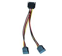 Tskcvy 6in Adaptador del Cable del Divisor Y de Potencia SATA - M/F (Cable de Potencia)