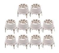 Tskcvy Base de VáLvula de Enchufe Tubo de VacíO de PláStico de 7 para B&W 6J1 6Z4 6X4 12AE6 6AT6 6BK6 12AV6 6AQ6 6J5 Hifi Audio AMP 10 Piezas