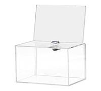 Tskcvy Caja de DonacióN de AcríLico - Caja para Votar, Caridad, Encuestas, Encuestas, Sorteos, Concursos, Consejos, Sugerencias, ReseñAs