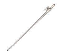 Tskcvy de Pesca de Acero Inoxidable Extensible de 50-100 CM de Banco de Pesca de Carpa Ajustable Soporte de CañA de Pescar para Alarma de Mordida