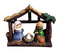 Tskcvy Juego de Estatuillas de Pesebre de Escena de Navidad con Estatua de Estatuilla de la Sagrada Familia para GuarderíA Decoraciones de Mesa de Navidad
