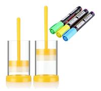 Tskcvy Kit de Marcado de Abeja Reina, 2 Tubos de Jaula de Marcado de Reina con 3 Rotuladores de Abeja para Herramienta de Apicultor