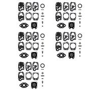 Tskcvy Kit de ReconstruccióN de ReparacióN de Carburador de 5 Juegos para K20-WYL WYL-240-1 WYL-242-1 WYL BE01 LE230