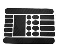 Tskcvy Protector de Cuadro de Horquilla Delantera Bicicleta Cadena de ProteccióN de Permanencia Ciclismo Horquilla Envoltura Almohadilla de MontañA Carretera Accesorios Negro CarbóN