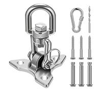 Tskcvy Silla Colgante con Gancho de Techo, Soporte de Techo Resistente, Gancho de Columpio Columpio de hasta 450 Kg para Silla Colgante con Gancho para Techo