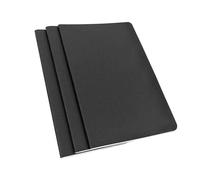 TSKDKIT 3 PCS Cuaderno de Bocetos A4 de 80 g/m², Páginas Diario de Viaje Libreta de Papel Kraft Negro, Bloc de Notas Cuaderno Adecuado para Diario de Viajeros