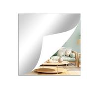 TSKDKIT Espejo adhesivo de 40 x 40 cm para paredes, espejo de plástico acrílico de 2,5 mm, espejos cuadrados autoadhesivos para baño, dormitorio, decoración del hogar