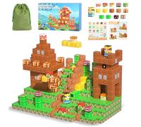 TSKER Bloques Magneticos Construccion Niños - 150 Piezas Cubos Magneticos para Niños, Bloques de Construcción Magnéticos, Cumpleaños, Gran Regalo para Mayores de 3 4 5 6 7 8 Años