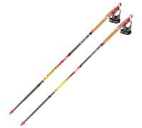 TSL Outdoor - Bastones de trail/running - Trail C4 Cork Cross Fire Sht - Talla 120 cm - Naranja Naranja 120 cm