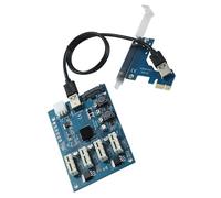 TSMORY Adaptador de GPU múltiple con control ASM1184e que soporta 4 puertos eficientemente para computadoras de escritorio, múltiples GPU