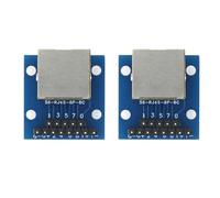 TSMORY Adaptador de PCB RJ45 a DIP2.54 con LED para redes en tiempo real en proyectos electrónicos, tablero de pruebas