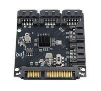 TSMORY Adaptador multiplicador de puerto SATAS, instalación sin herramientas, para 5 dispositivos, transferencia simultánea de datos, PCB, construcción, SATA, multiplicadores de puerto