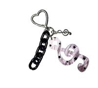 TSMORY Anillos caprichosos fáciles de usar, accesorio de joyería de acrílico de moda, portátil, uso diario, único, dije de música de estrella, joyería de moda, Morado (, Talla única