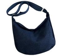 TSMORY Bolsa de hombro de gran capacidad para mujer, bolsa cruzada casual de lona, bolsa de mensajero, bolsa de compras para citas diarias, Blue, As shown in the figure