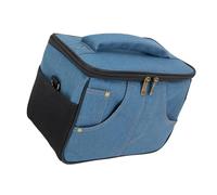 TSMORY Bolsa de transporte para amplificador de guitarra de viaje, estilo retro, textura de tela, partición interna, absorción de golpes, para uso al aire libre, accesorio de músico, Blue, S, Mass