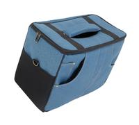 TSMORY Bolsa de transporte para amplificador de guitarra de viaje, estilo retro, textura de tela, partición interna, absorción de golpes, para uso al aire libre, accesorio de músico, Blue, M, Mass