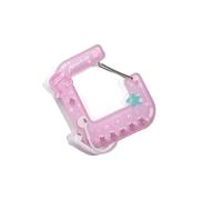 TSMORY Bonito llavero de reproductor de música de anime, mosquetón hueco, para niñas, accesorio de gancho de escalada de acrílico estético, a