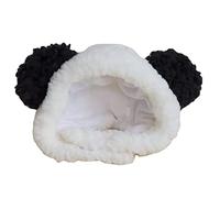 TSMORY Bonito sombrero para gatos, disfraz de panda para mascotas, gorro con orejas para mantener el calor, accesorios de cosplay para gatos y perros, sombrero de disfraz para mascotas, sombreros solo