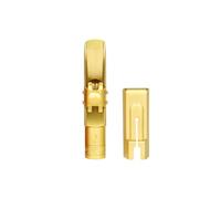 TSMORY Boquilla para saxofón tenor, boquilla para saxofón 5C/6C/7C/8C/9C con tapas, almohadillas para instrumentos musicales, accesorio de metal