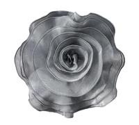 TSMORY Broches grandes de flores de rosas para mujer, hechos a mano, de tela, flores, para solapa, ramillete, joyería de moda, accesorios para abrigos, Size reference picture, tela