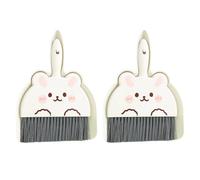 TSMORY Cepillo denso con combinación de recogedor de polvo, cepillo modificable, diseño compacto de ahorro de espacio, escoba de escritorio y recogedor, herramienta de limpieza que ahorra espacio