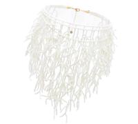 TSMORY Collar multiusos hecho a mano con cuentas de corales, elegante accesorio de joyería para mujeres de moda para uso diario, Black and red about 60cm white 50cm, Mi Zhu