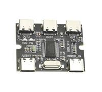 TSMORY Concentrador USB 2.0 tipo C para múltiples dispositivos, carga de alimentación sin necesidad de instalación de controlador, uso de PC, divisor USB C para portátil