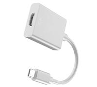 TSMORY Convertidores USB C a Hdtv 3840 x 2160 30 Hz Carcasa de aleación de aluminio no requiere software para juegos de transmisión de trabajo, 3840 x 2160 tipo C a Hdtv convertidores