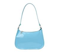 TSMORY Elegante bolso de noche de piel sintética para mujer, bolso de hombro para axilas, bolsos de noche para un aspecto sofisticado, Blue, As shown in the figure