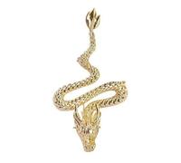 TSMORY Elegante broche con forma de dragón, elegante pin de solapa étnico del zodiaco chino para ella, As shown in the figure, Metal