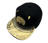 TSMORY Elegante sombrero de béisbol con hebilla ajustable con hebilla ajustable, sombrero punk para hombre, gorra de béisbol para fiesta, concierto de música, Ngau, XS-XL