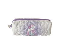 TSMORY Estuche acolchado resistente al agua de poliéster para bolígrafos, cosméticos, bolsa de almacenamiento para estudiantes, mujeres, escuela, viajes, estuche acolchado, Purple, Mass Beauty