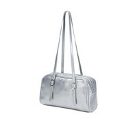 TSMORY Everyday Commuters - Bolso de hombro para mujer, espacioso, para axilas, casual, práctico, bolso de mano de poliuretano para uso diario, Silver, As shown in the figure
