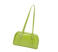 TSMORY Everyday Commuters - Bolso de hombro para mujer, espacioso, para axilas, casual, práctico, bolso de mano de poliuretano para uso diario, verde fluorescente, As shown in the figure