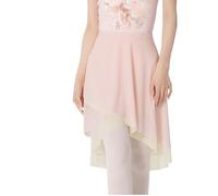 TSMORY Falda de ballet 3D a medida de doble capa, media falda que crea un impacto visual dinámico, mejora la estética de la danza, falda de práctica