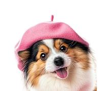 TSMORY Gorro de lana para mascotas, para paseos por la ciudad, salidas al parque y reuniones familiares, gorro de lana para uso diario, accesorio de fotos, sombrero de lana para perros y gatos
