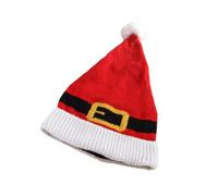TSMORY Gorro de Navidad lavable para perro, tejido de tela ligera y cálida para disfraces de temporada y festividades, sombrero de invierno para perro