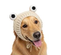 TSMORY Gorro de temporada de tejido grueso cálido para perro, suave en el pelaje, fácil de poner en clima frío permanente, equipo para mascotas, ropa de vacaciones para perros