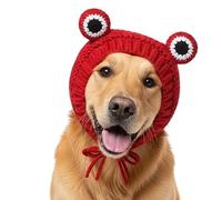 TSMORY Gorro de temporada de tejido grueso cálido para perro, suave en el pelaje, fácil de poner en clima frío permanente, equipo para mascotas, ropa de vacaciones para perros