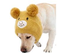 TSMORY Gorro de temporada de tejido grueso cálido para perro, suave en el pelaje, fácil de poner en clima frío permanente, sombrero acrílico para perro
