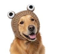 TSMORY Gorro de temporada de tejido grueso cálido para perro, suave en el pelaje, fácil de poner en clima frío permanente, equipo para mascotas, ropa de vacaciones para perros
