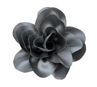 TSMORY Hermoso broche de solapa de flores de satén delicado broche francés con patrón único para personas a la moda, As shown in the figure, Satén