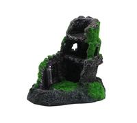 TSMORY Interactively - Adornos de castillos para acuarios, múltiples cuevas para exploración de peces, apto para niños, decoración temática subacuática, acuarios, resinas, refugio