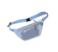 TSMORY Itabag - Bolso cruzado transparente con ventana para mujer, con alfileres, correa ajustable, bolso de hombro para estudiantes, Blue, As shown in the figure