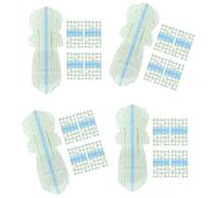 TSMORY Juego de 4 parches transparentes impermeables invisibles para pieles sensibles, estructura transpirable de 3 capas para baño diario, natación, calcomanía impermeable