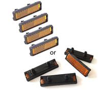 TSMORY Juego de 4 piezas reflectoras de pedal de bicicleta para ciclismo nocturno, accesorio reflectante para bicicleta, troqueles de corte para álbumes de recortes